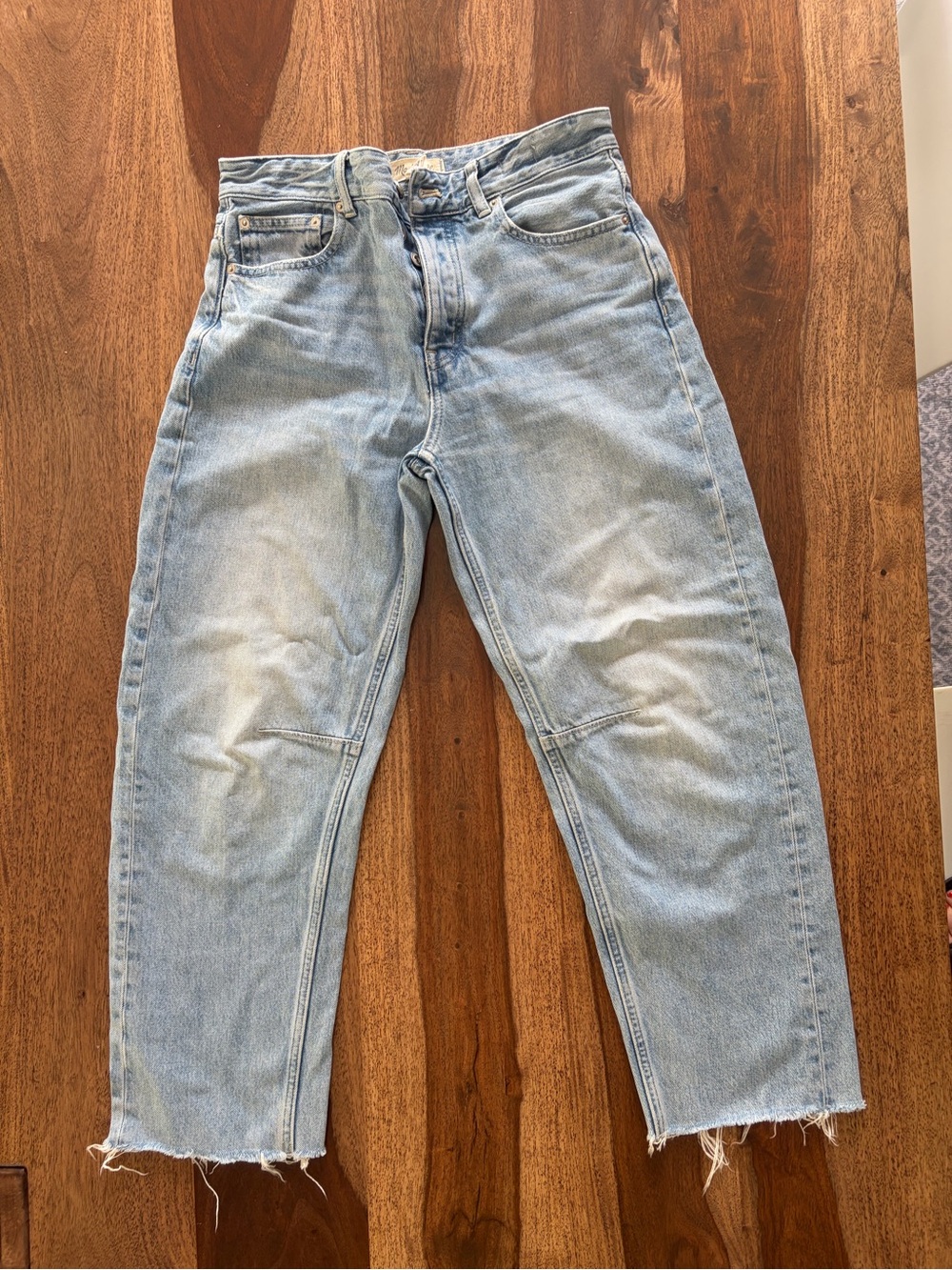 Madewell Light Blue High-Rise Straight Jeans